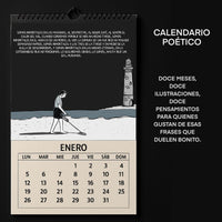 Calendario 2026 Mensual "Pendejxs" Poético