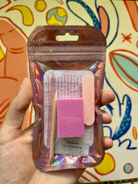 Uñas press-on "Cristal carmesi" / S