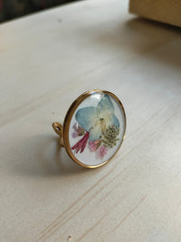 Anillo jumbo redondo dorado