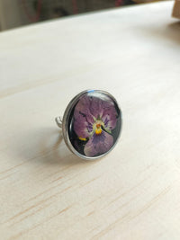 Anillo jumbo redondo plateado