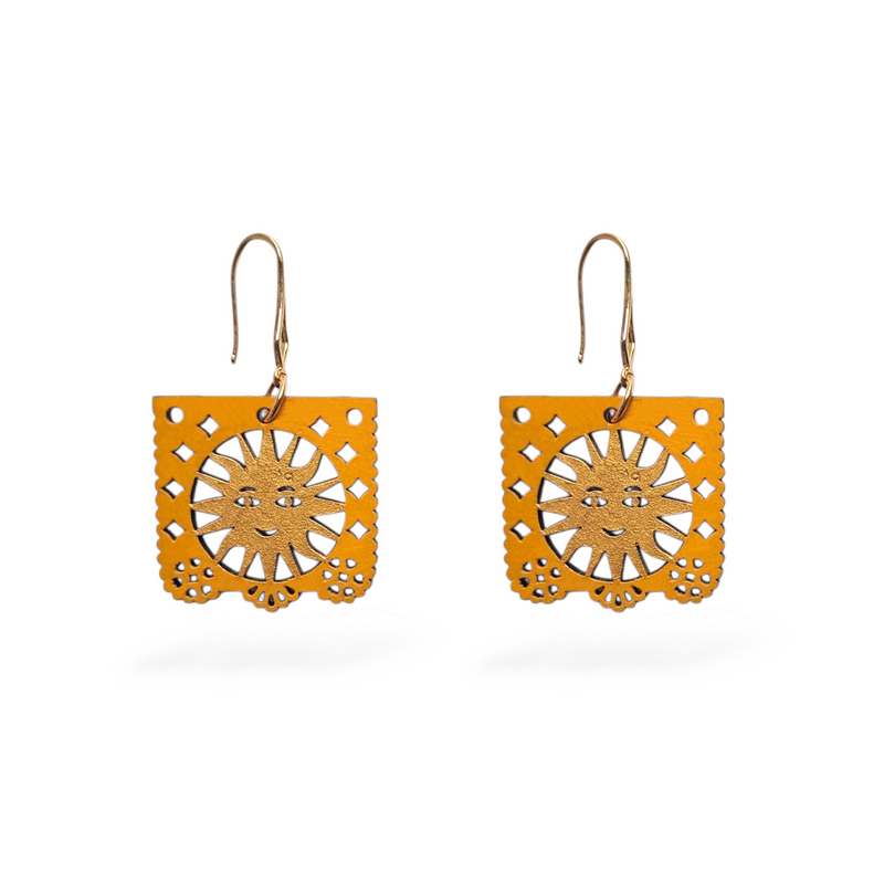 Arete Papel Picado Sol