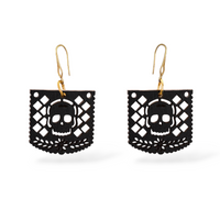 Arete Papel Picado Calavera