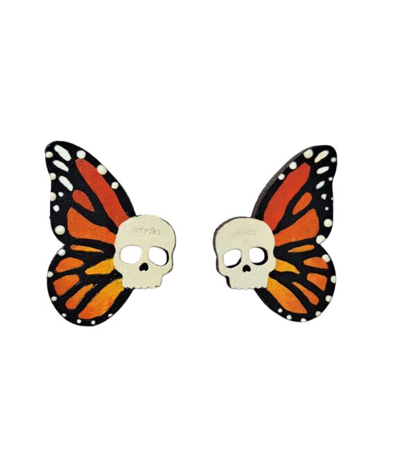 Arete Mariposa calavera