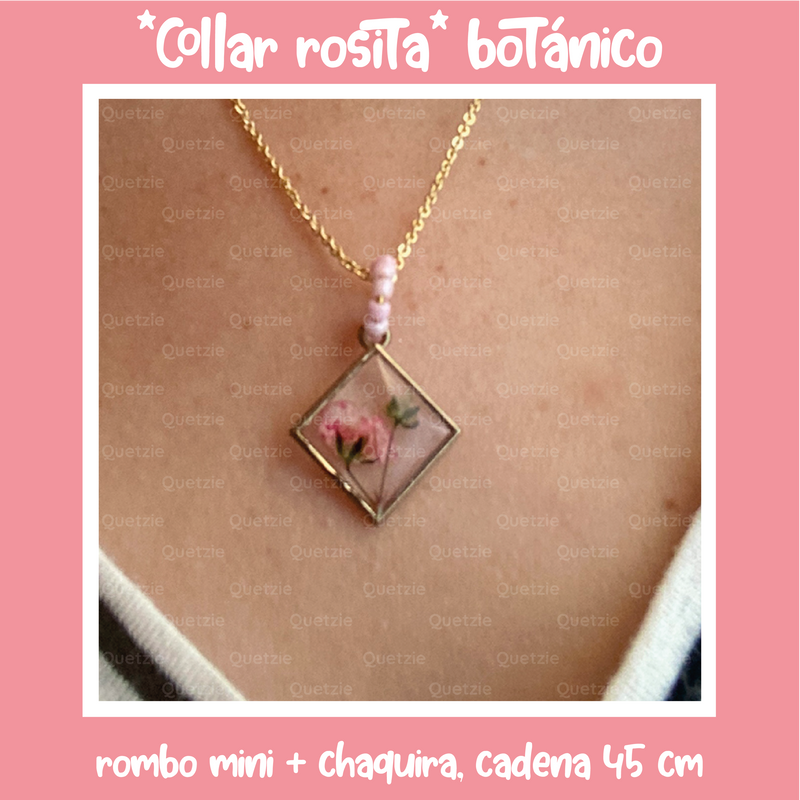 "Collar rosita" botanico rombo