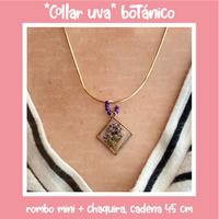 "Collar uva" botánico rombo