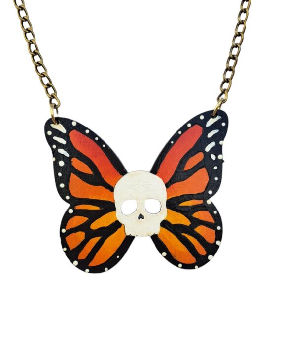 Collar Mariposa Calavera