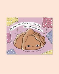 Postal "Pan de muerto"