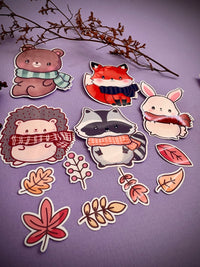 Paquete de Stickers animalitos del bosque