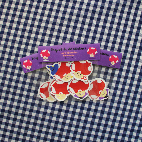 Paquete de stickers Mini Honguitos Spocky