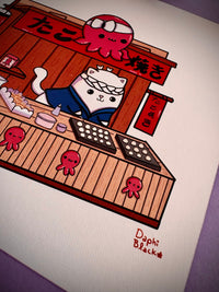 Print gatito takoyaki