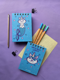 Libretita pasta dura "Gatito Sirena"