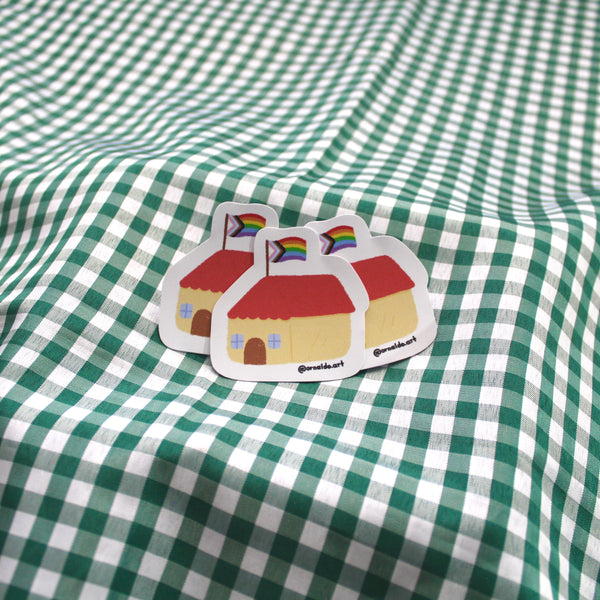 Sticker Casita Bandera