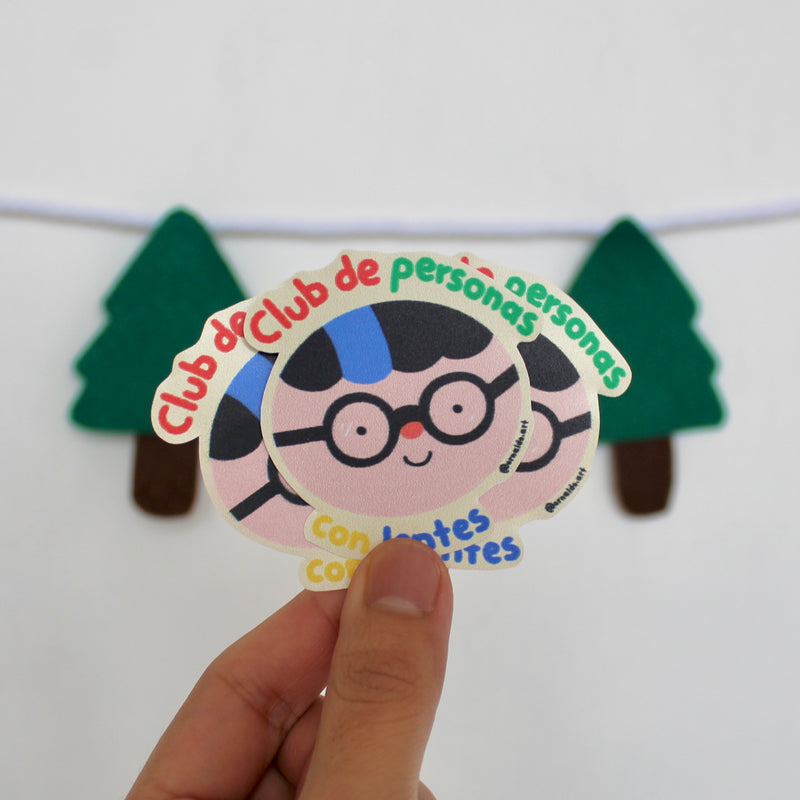 Sticker "Club de personas con lentes"