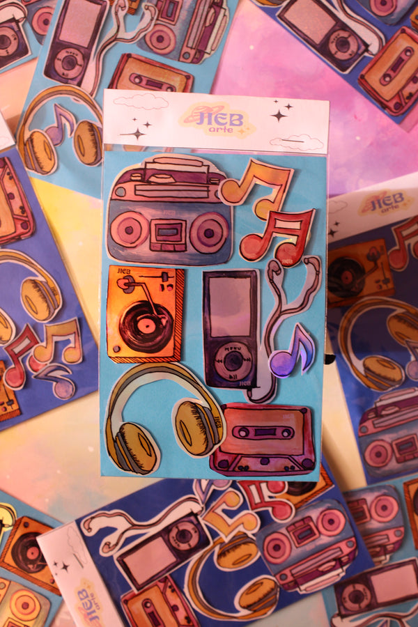 Paquete de sticker music