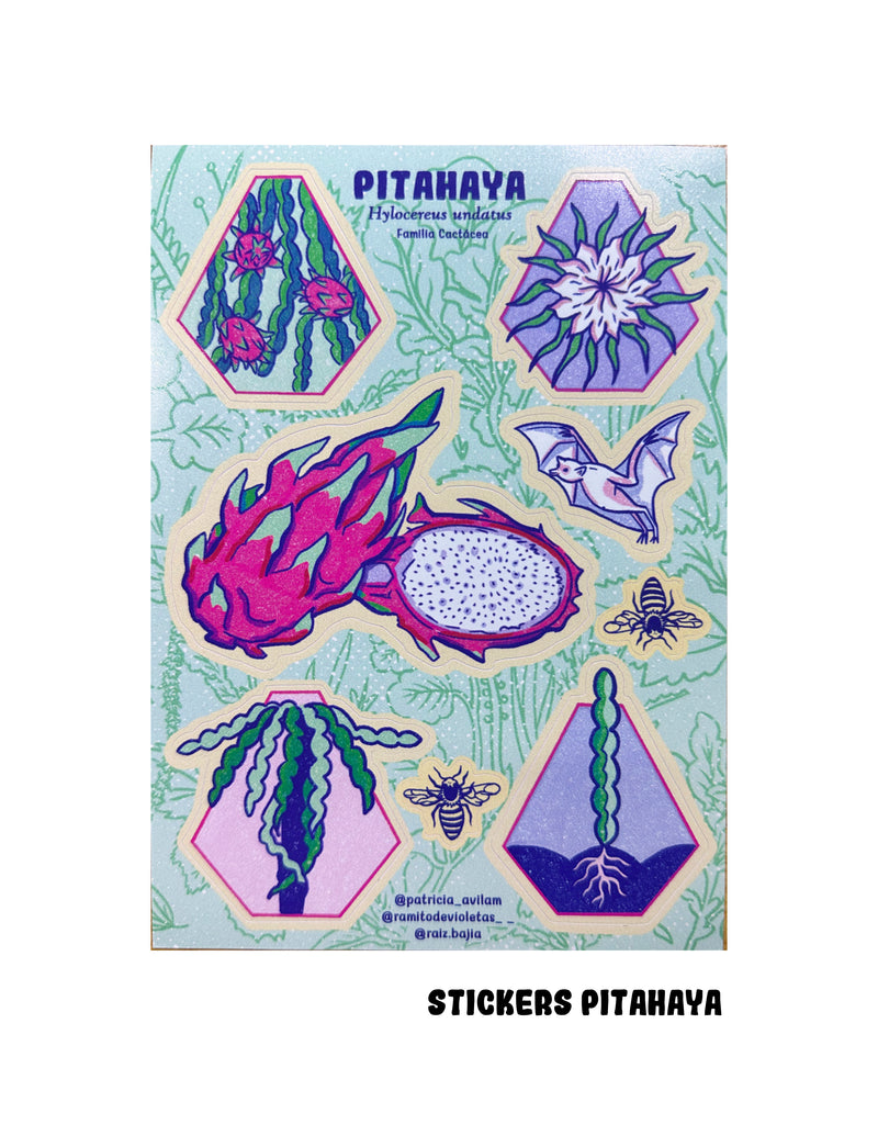 Planilla de stickers "PITAHAYA"