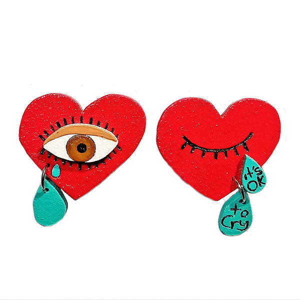 Aretes It's ok to cry