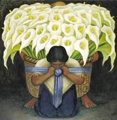 Pulsera inspirada en la pintura “vendedora de flores de Diego Rivera"