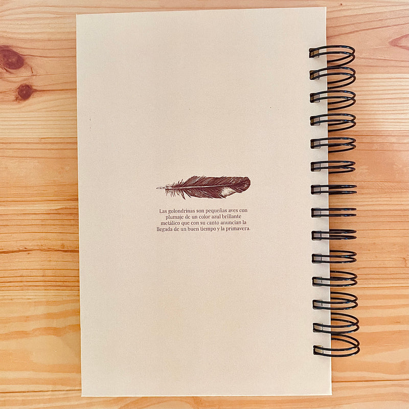 Libreta media carta "Golondrina tijereta"