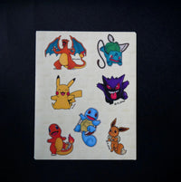 Plantilla de stickers Pokémon