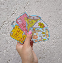 Paquete stickers "Dulces"