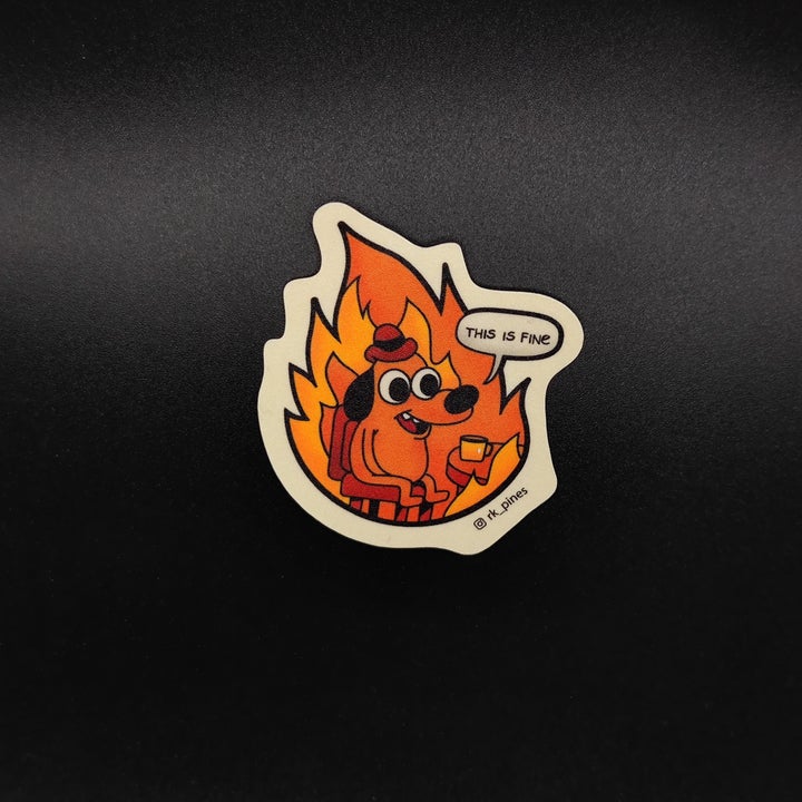 Sticker "This is fine"