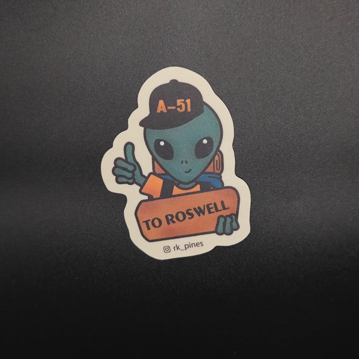 Sticker "To Roswell"