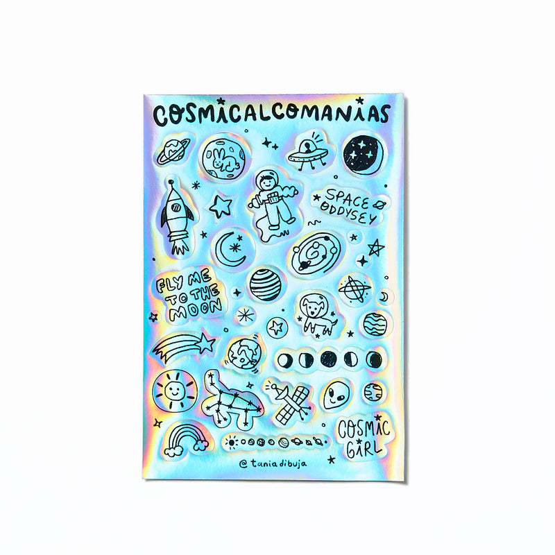 Stickers "Cosmicalcomanías"