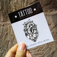 Tatuaje temporal "Corazón negro"