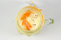 Calavelita de cempoalxóchitl, vainilla y mandarina (vela de masaje)
