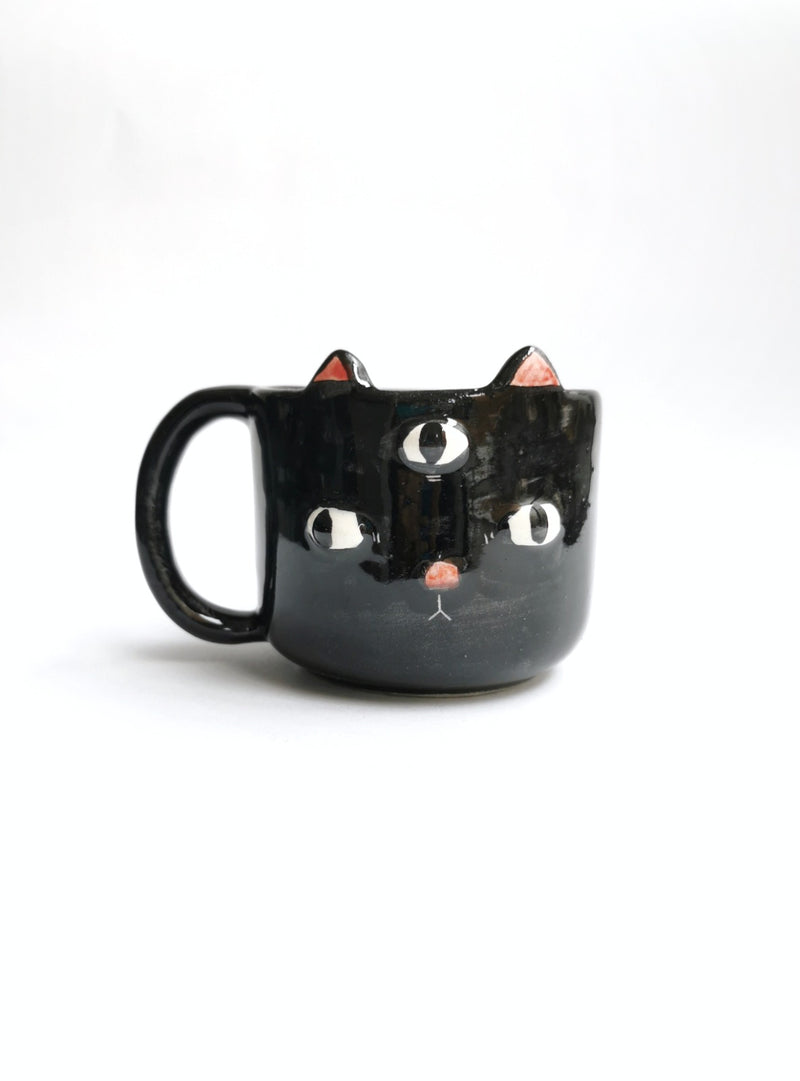 Taza "Gato Negro 3 Ojos"