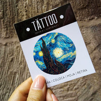 Tatuaje temporal "Noche estrellada"