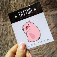 Tatuaje temporal "Pato el cerdo"