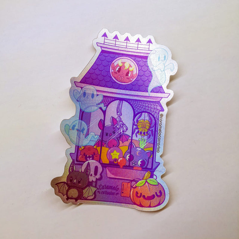 Sticker "Cutely Haunted Claw Mansion"