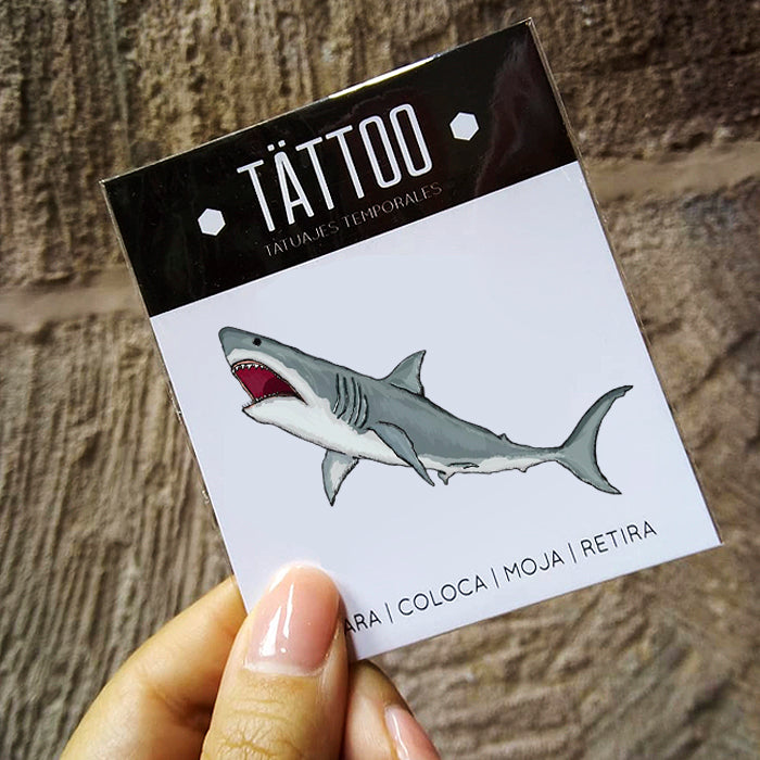 Tatuaje temporal "Tiburón"